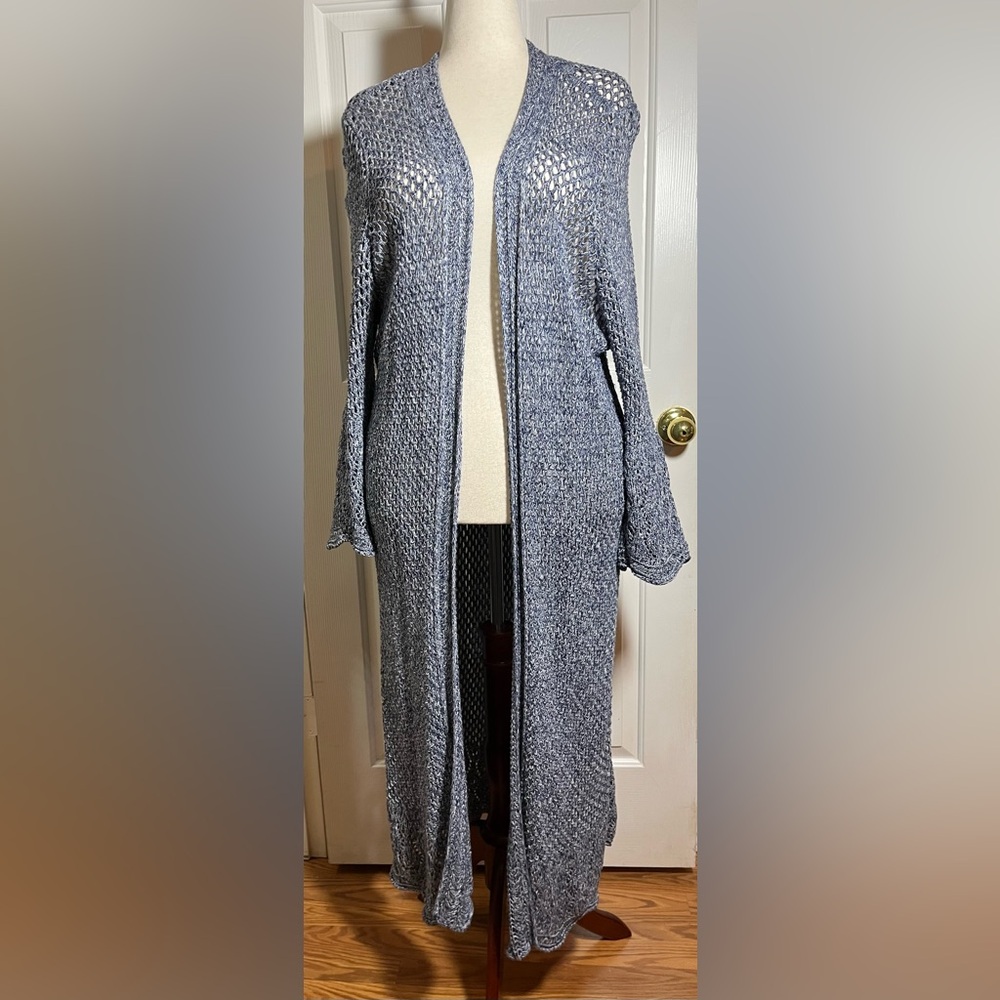 Lane Bryant Women’s Textured Blue Cardigan